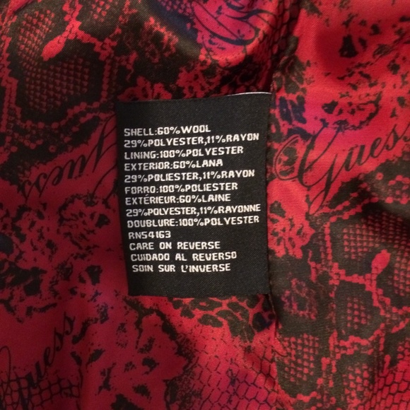 SOLD Guess Wool Coat, size M - Picture 7 of 13